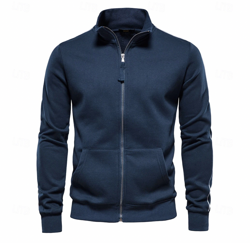 Men's Full-Zip Sweatshirt Jacket with Pockets