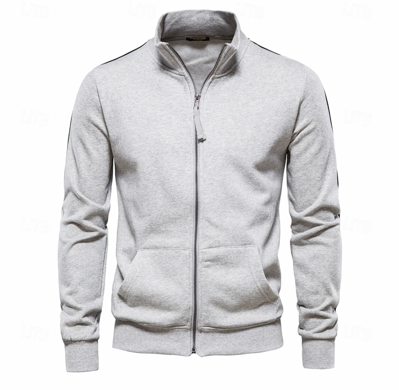 Men's Full-Zip Sweatshirt Jacket with Pockets