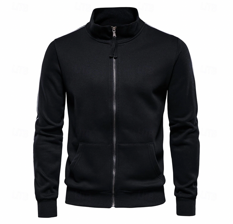 Men's Full-Zip Sweatshirt Jacket with Pockets