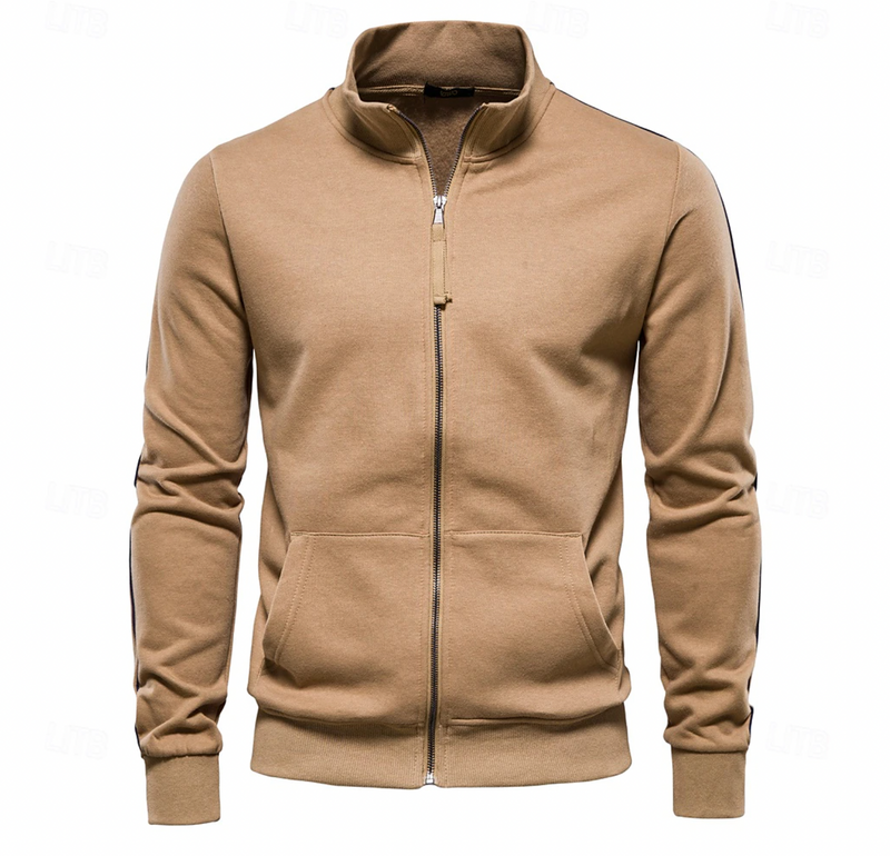 Men's Full-Zip Sweatshirt Jacket with Pockets