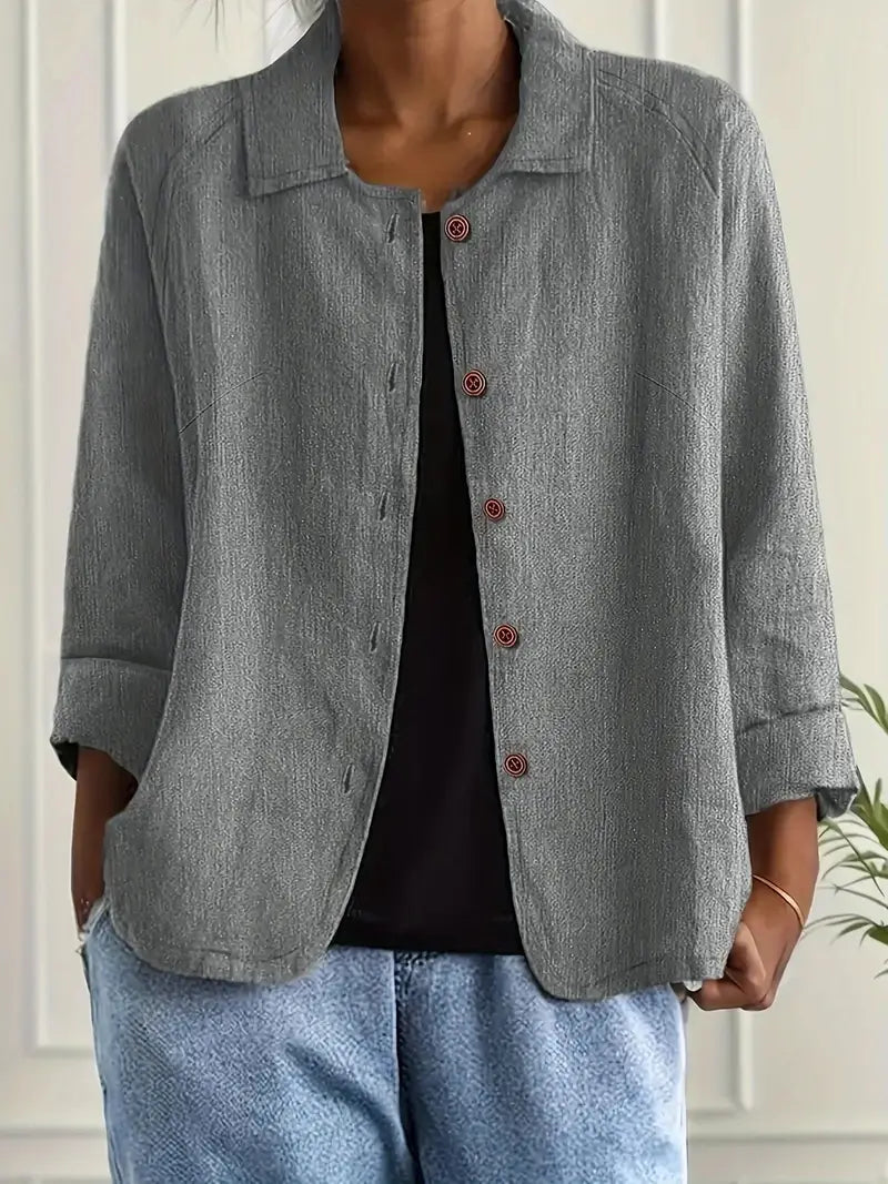 Women's Relaxed Lightweight Button-Through Jacket