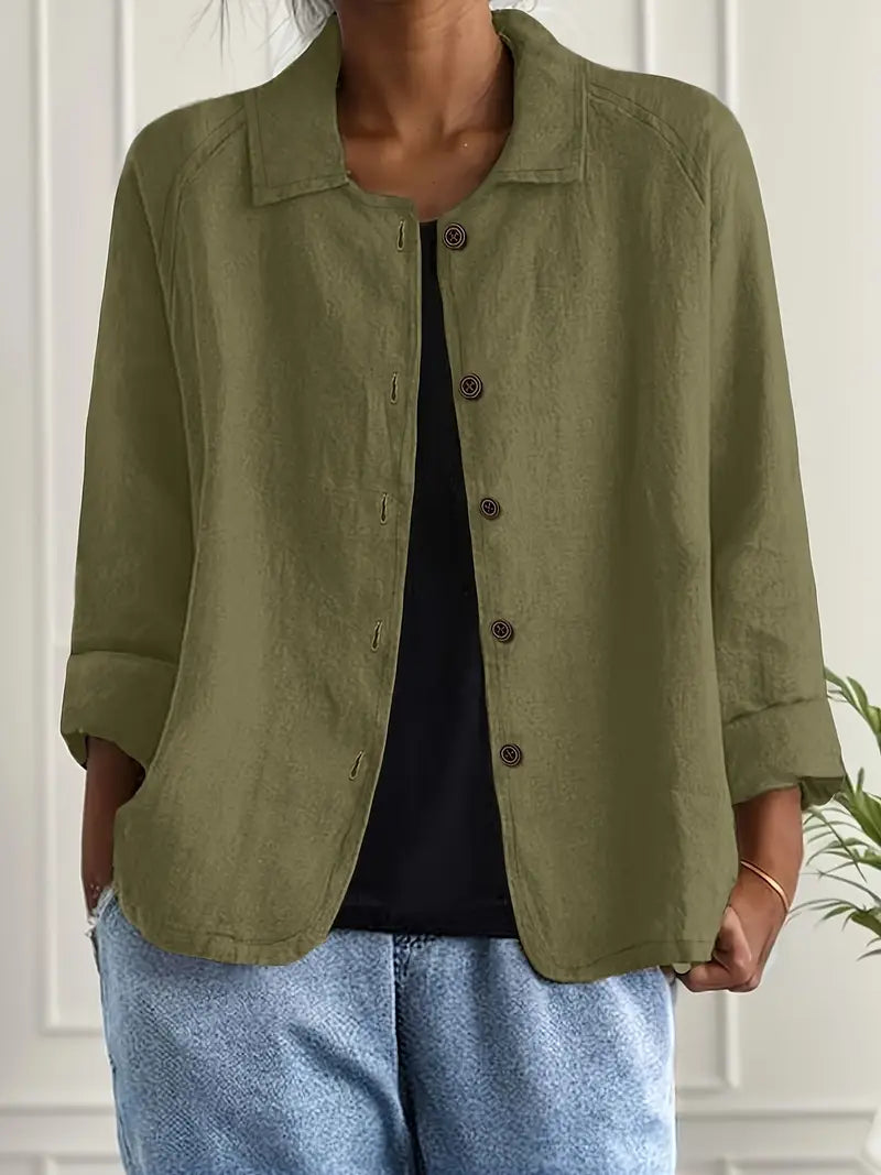 Women's Relaxed Lightweight Button-Through Jacket