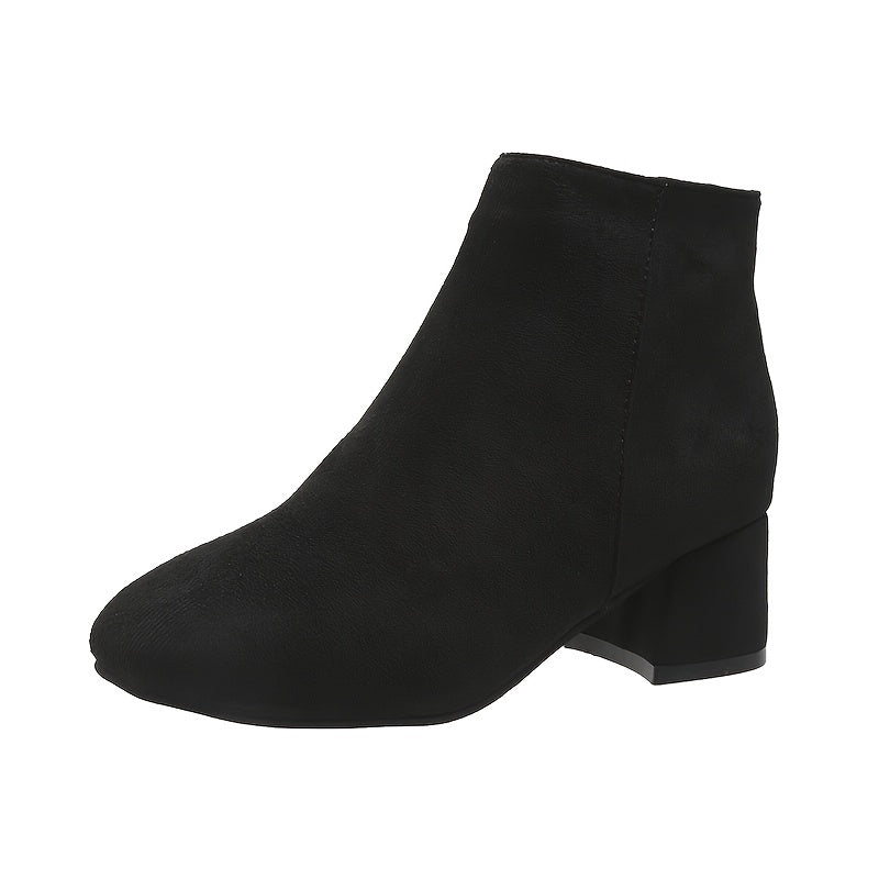 Women's Brown Chelsea Heeled Ankle Boots