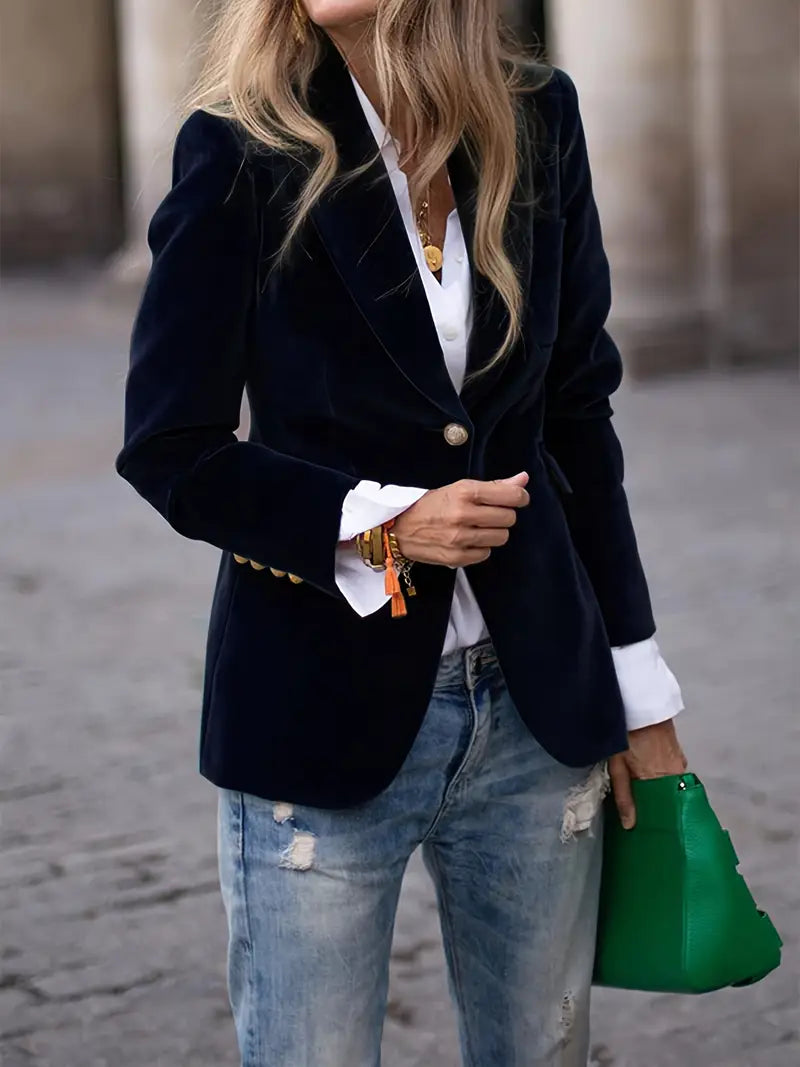 Women's Soft-Sheen Velvet Evening Blazer