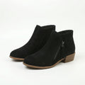Women's Zip-Up Ankle Boots with Tassel Pull