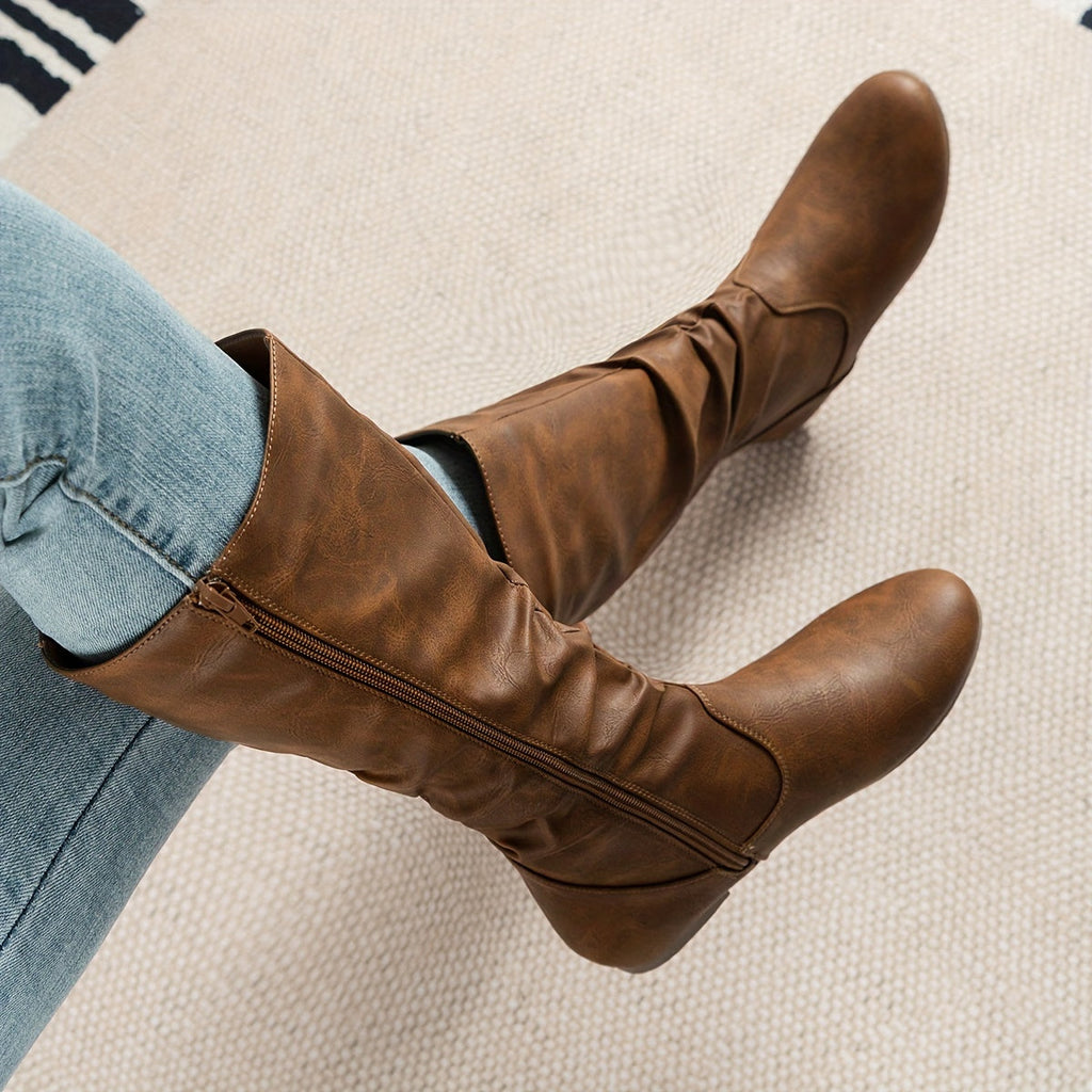 Women's Tall Brown Knee Boots