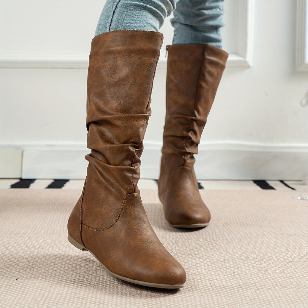 Women's Tall Brown Knee Boots