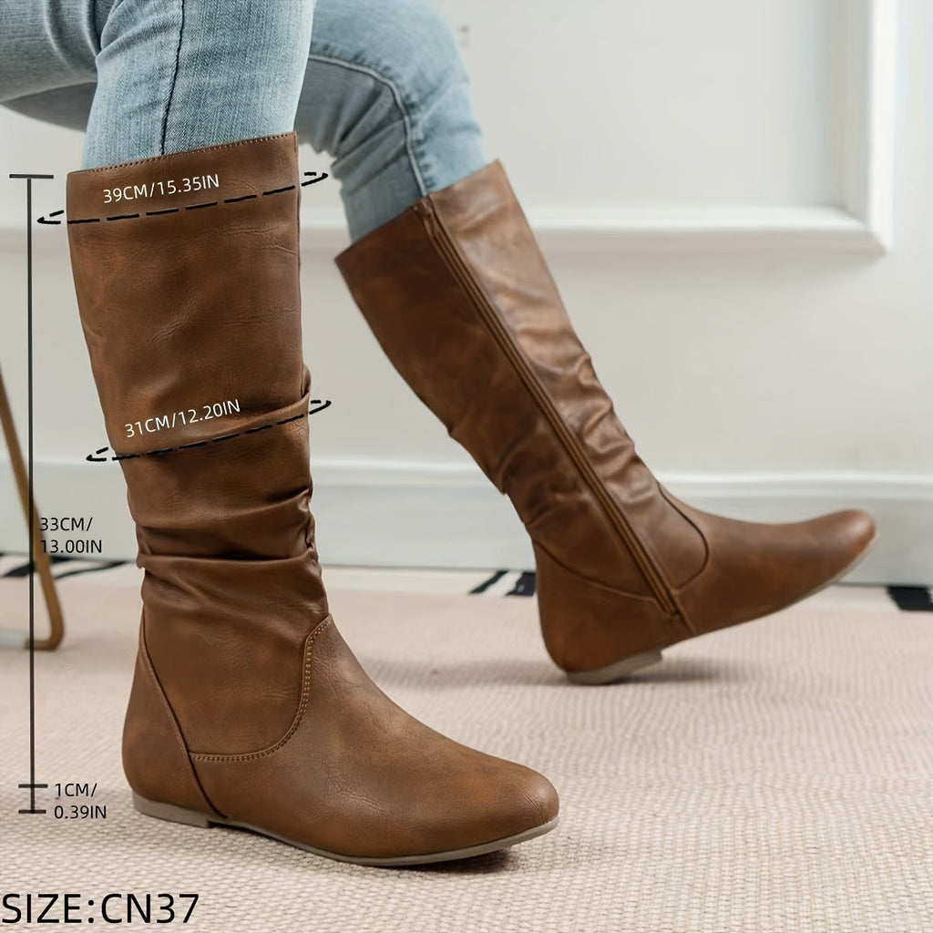 Women's Tall Brown Knee Boots