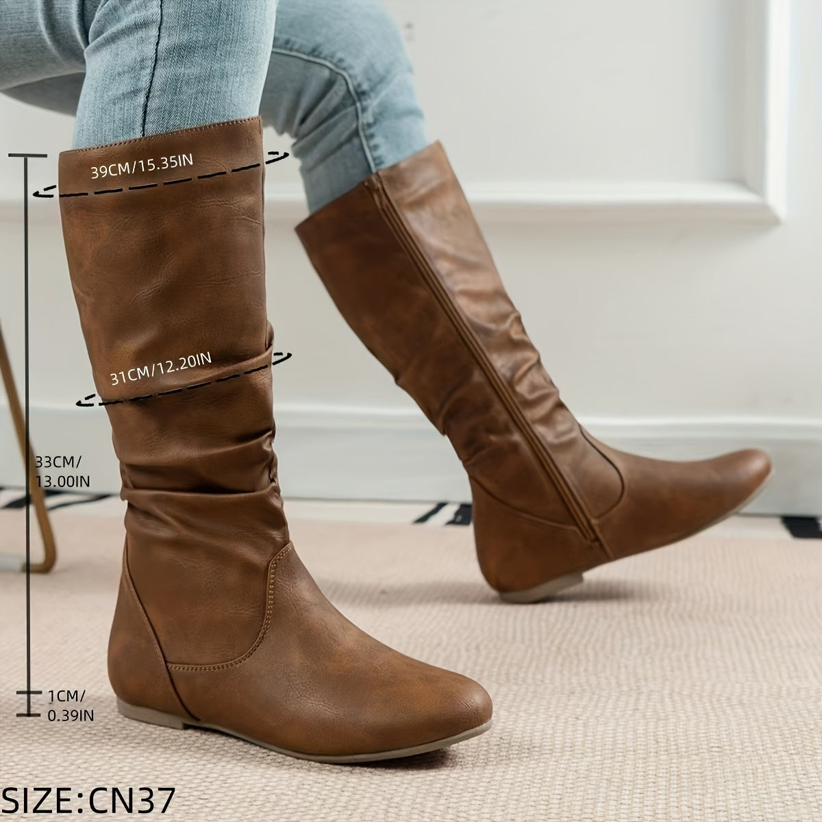 Women's Tall Brown Knee Boots
