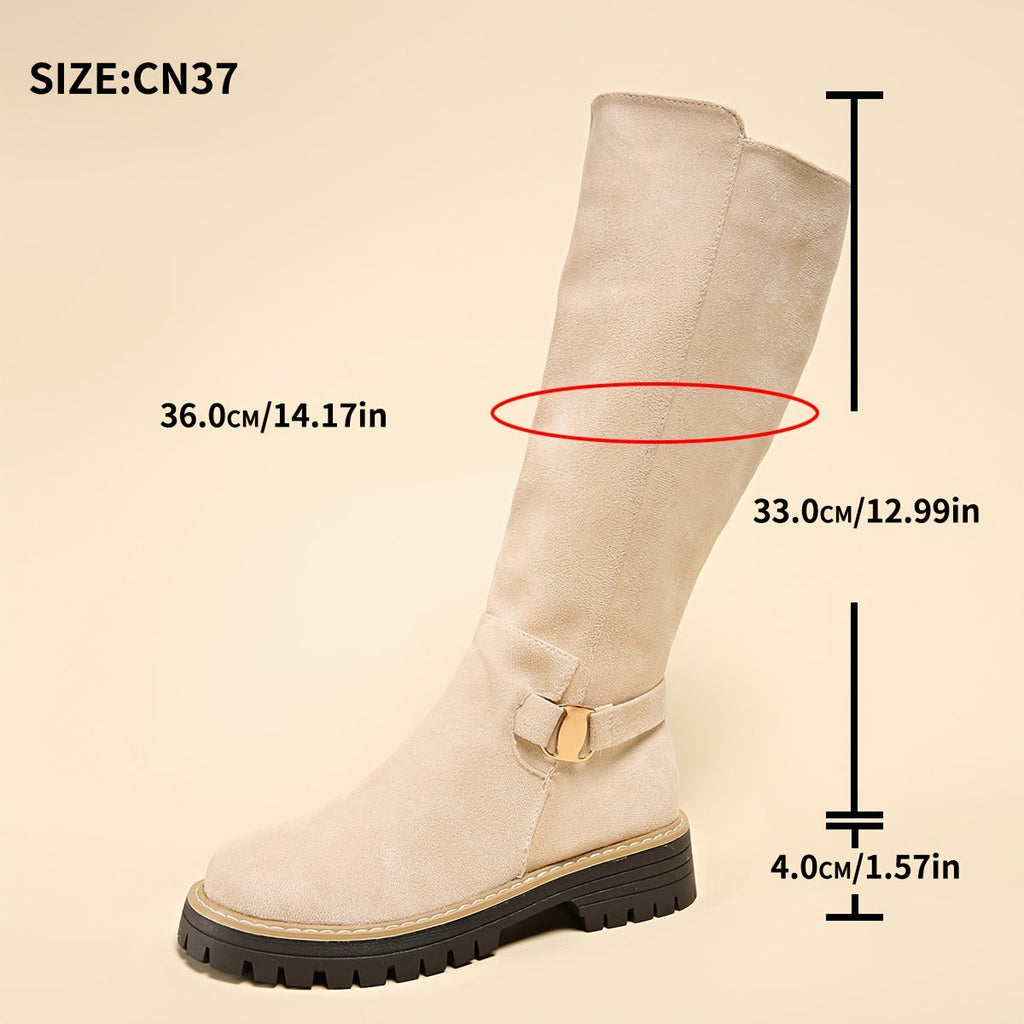 Women's Classic Knee-High Heeled Boots