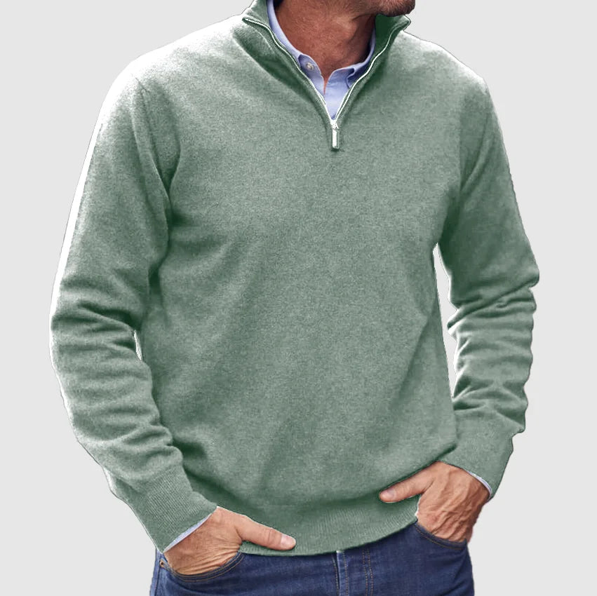Men's Smart Quarter-Zip Knit Pullover
