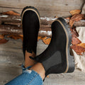 Women's Platform-Sole Chelsea Ankle Boots