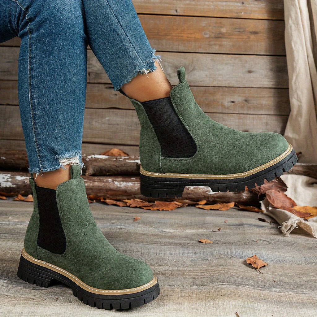 Women's Platform-Sole Chelsea Ankle Boots