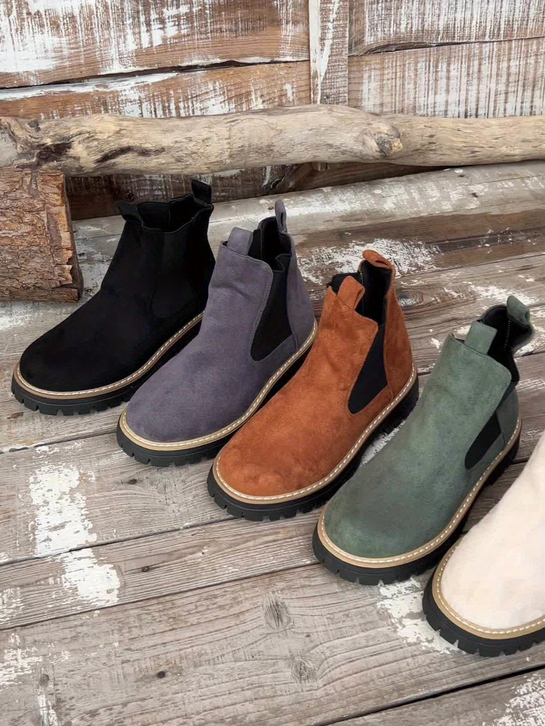 Women's Platform-Sole Chelsea Ankle Boots