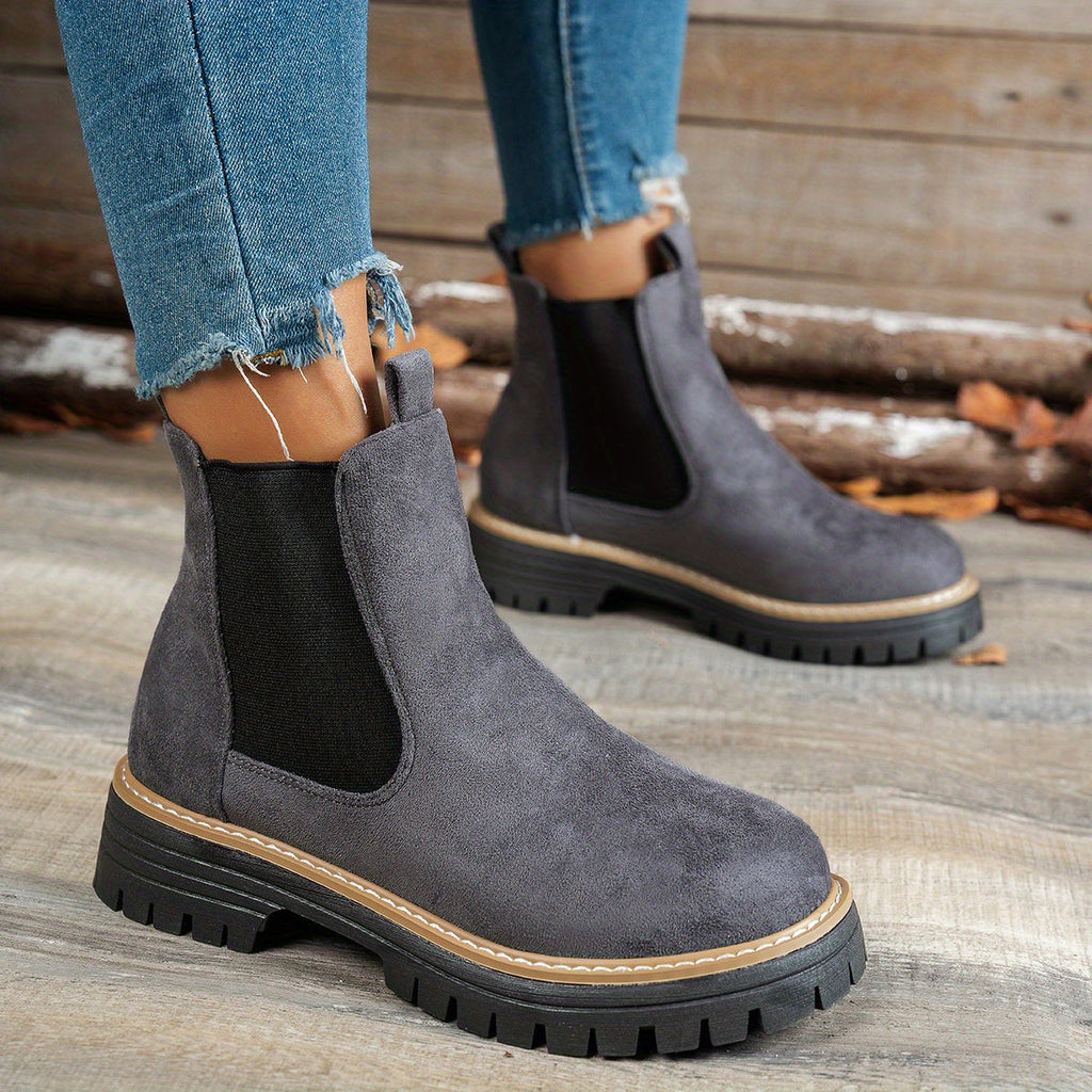 Women's Platform-Sole Chelsea Ankle Boots