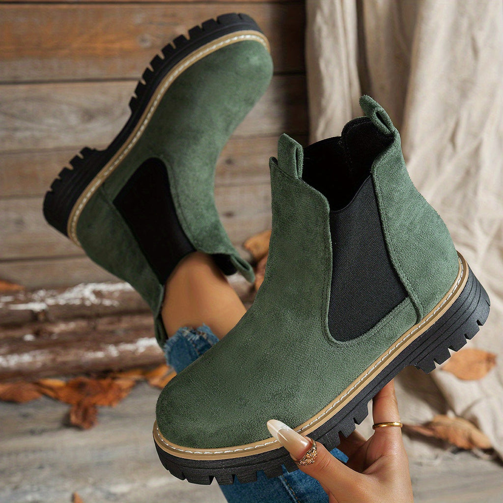 Women's Platform-Sole Chelsea Ankle Boots
