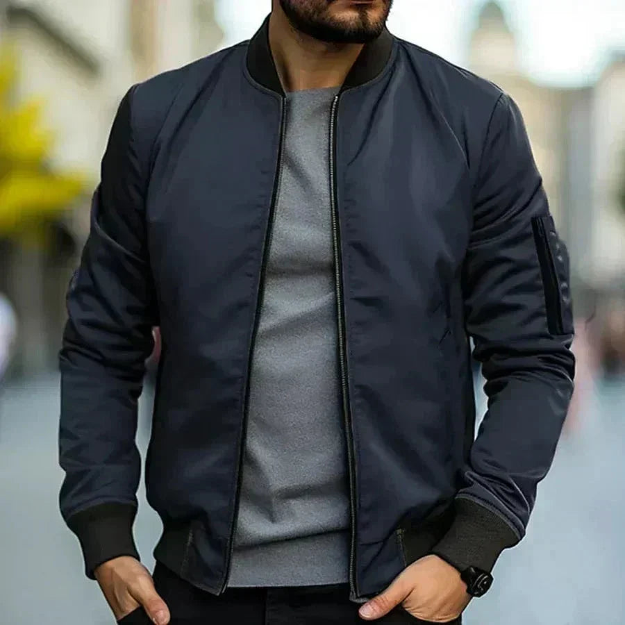 Men's Lightweight Zip-Up Blouson Jacket