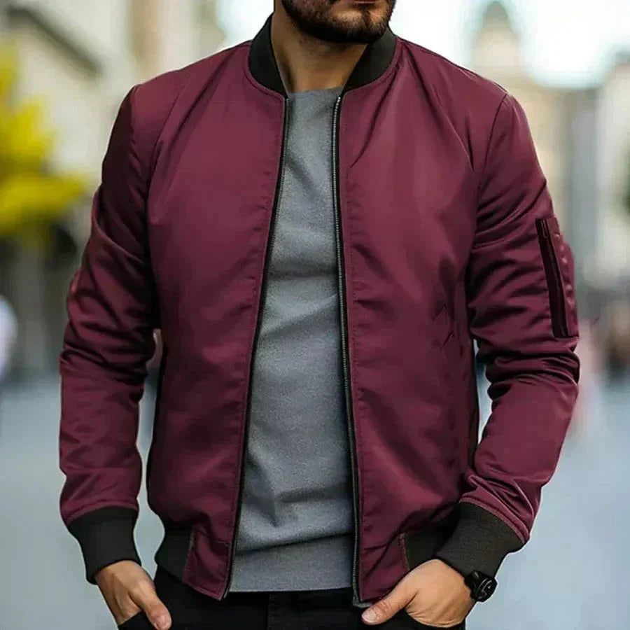 Men's Lightweight Zip-Up Blouson Jacket