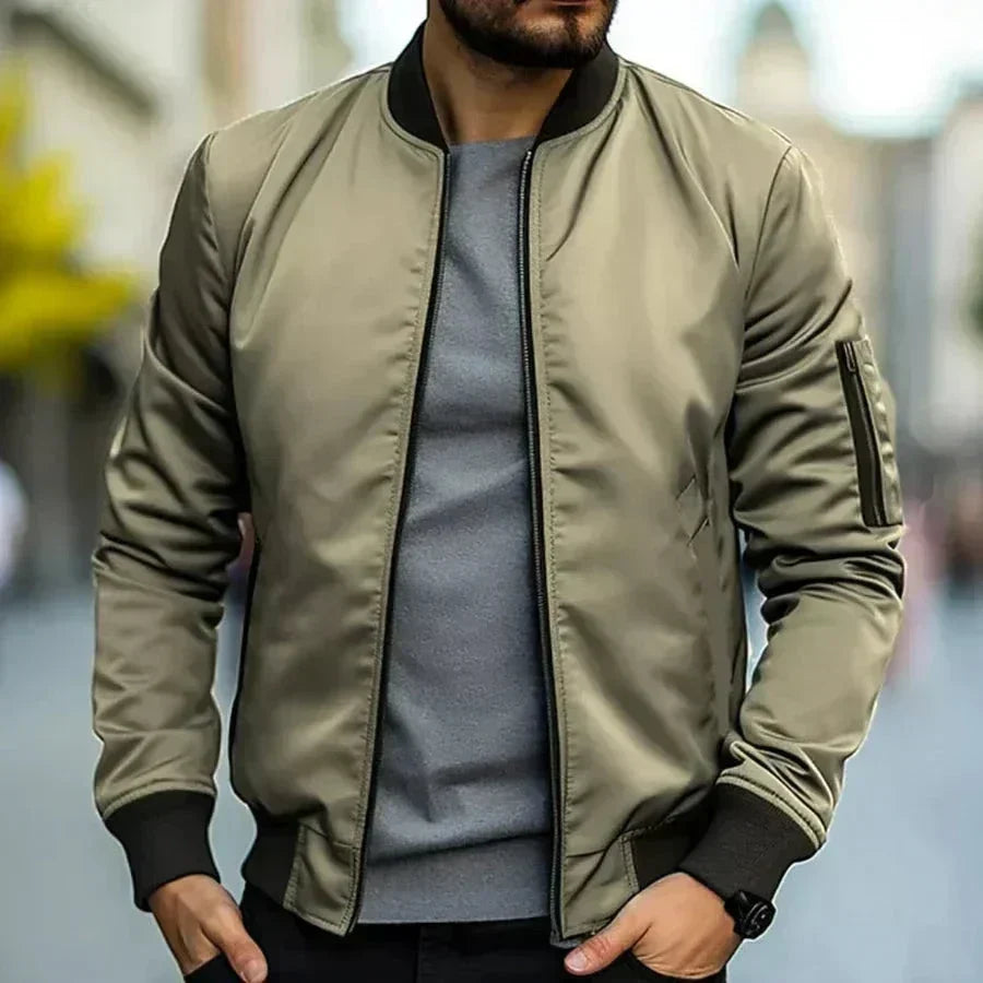 Men's Lightweight Zip-Up Blouson Jacket