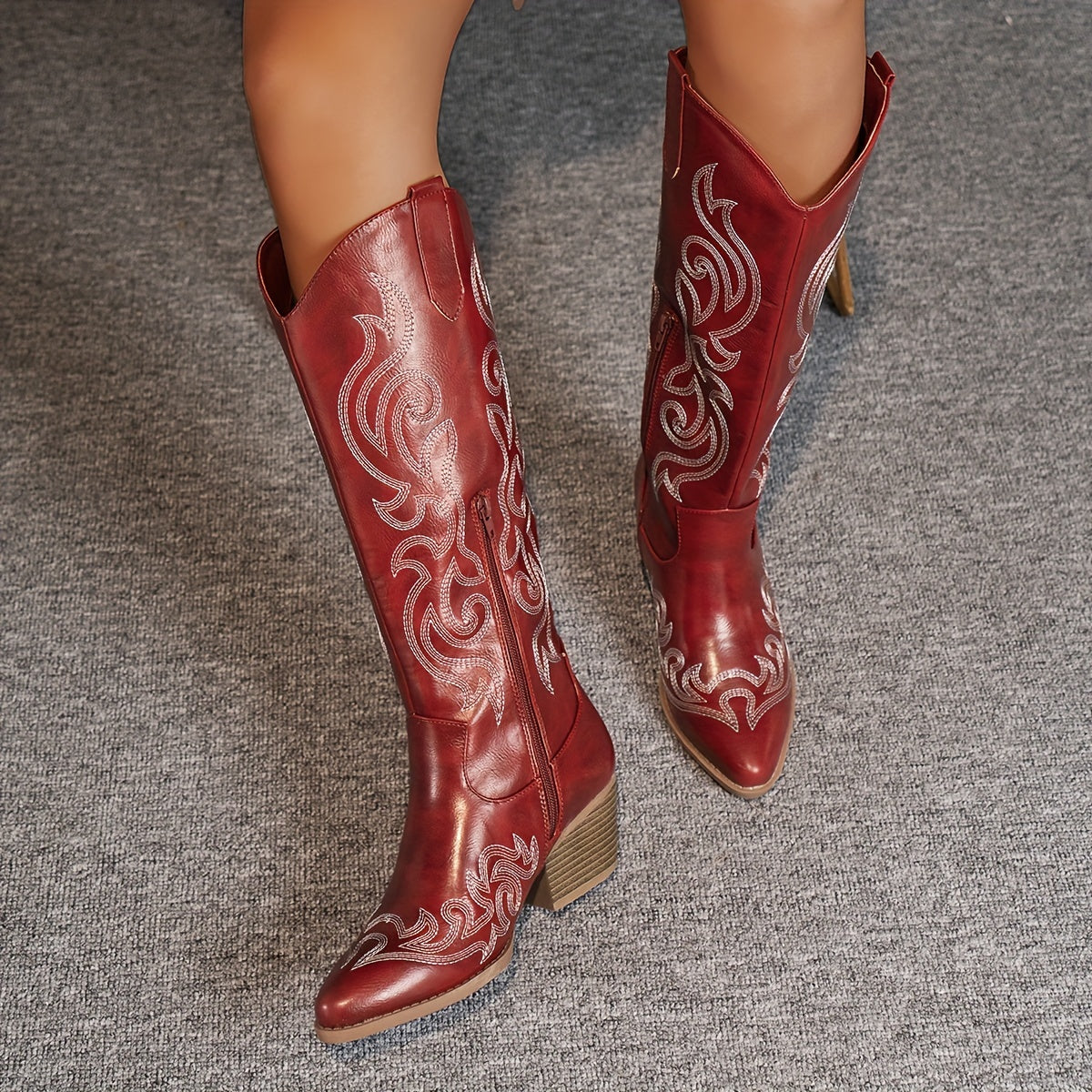 Women's Wide-Fit Calf Cowboy Boots