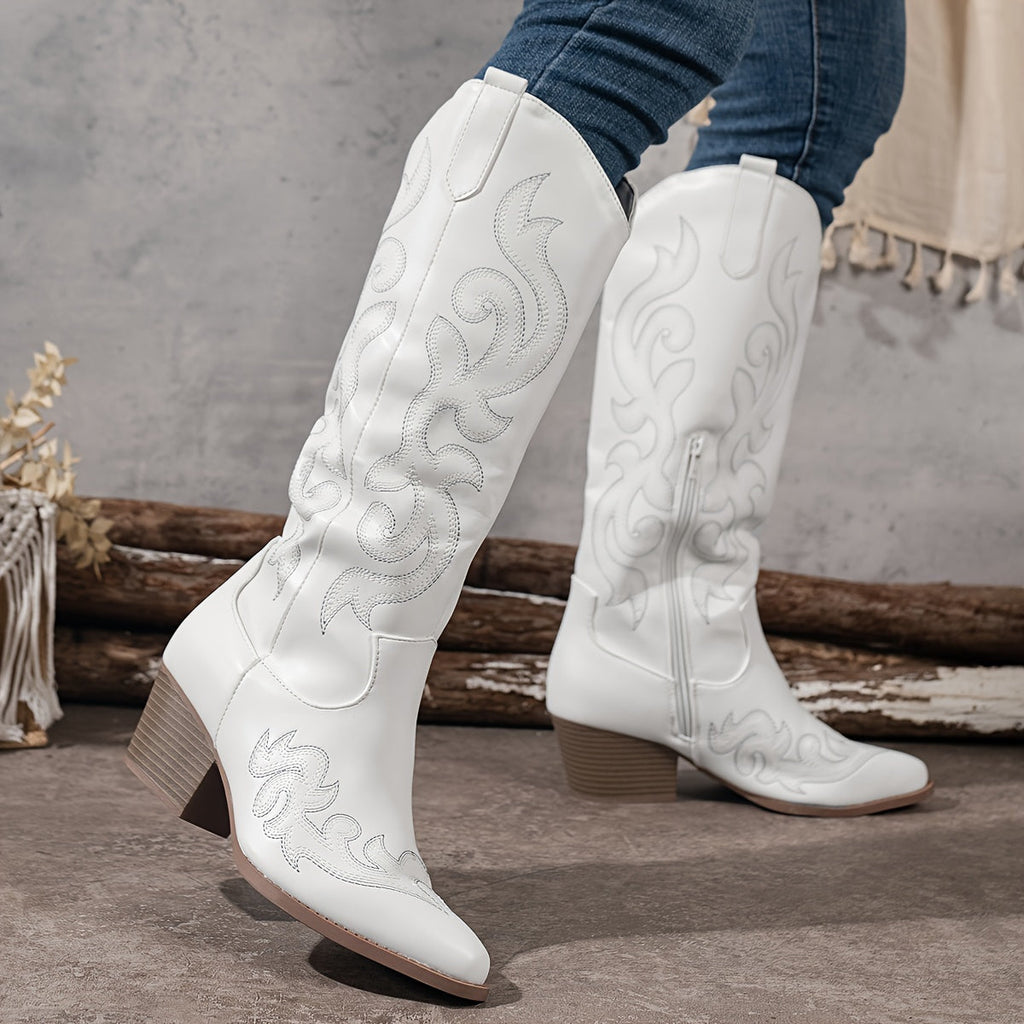 Women's Wide-Fit Calf Cowboy Boots