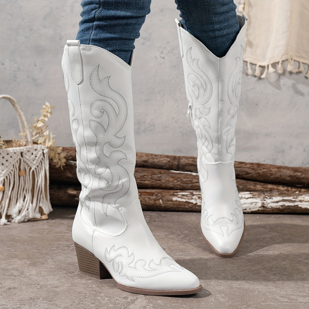 Women's Wide-Fit Calf Cowboy Boots