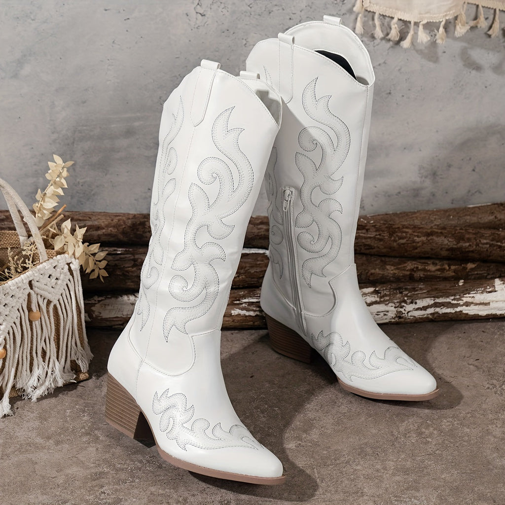 Women's Wide-Fit Calf Cowboy Boots