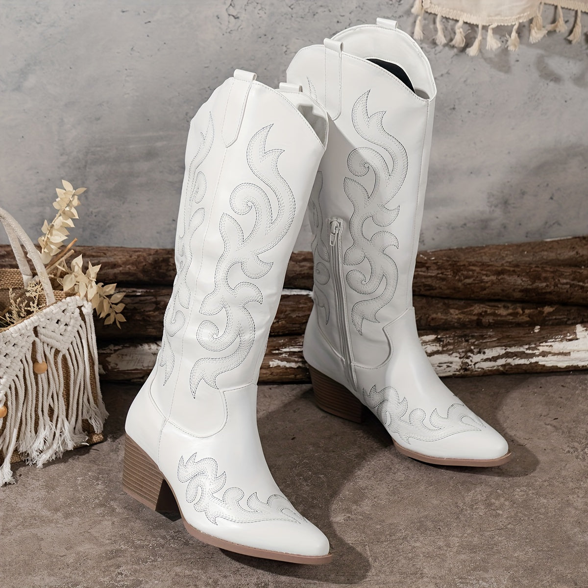 Women's Wide-Fit Calf Cowboy Boots