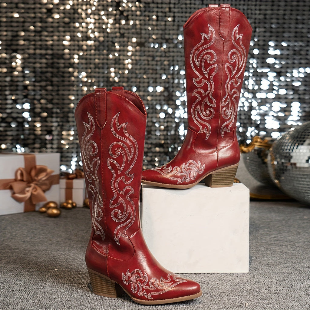 Women's Wide-Fit Calf Cowboy Boots
