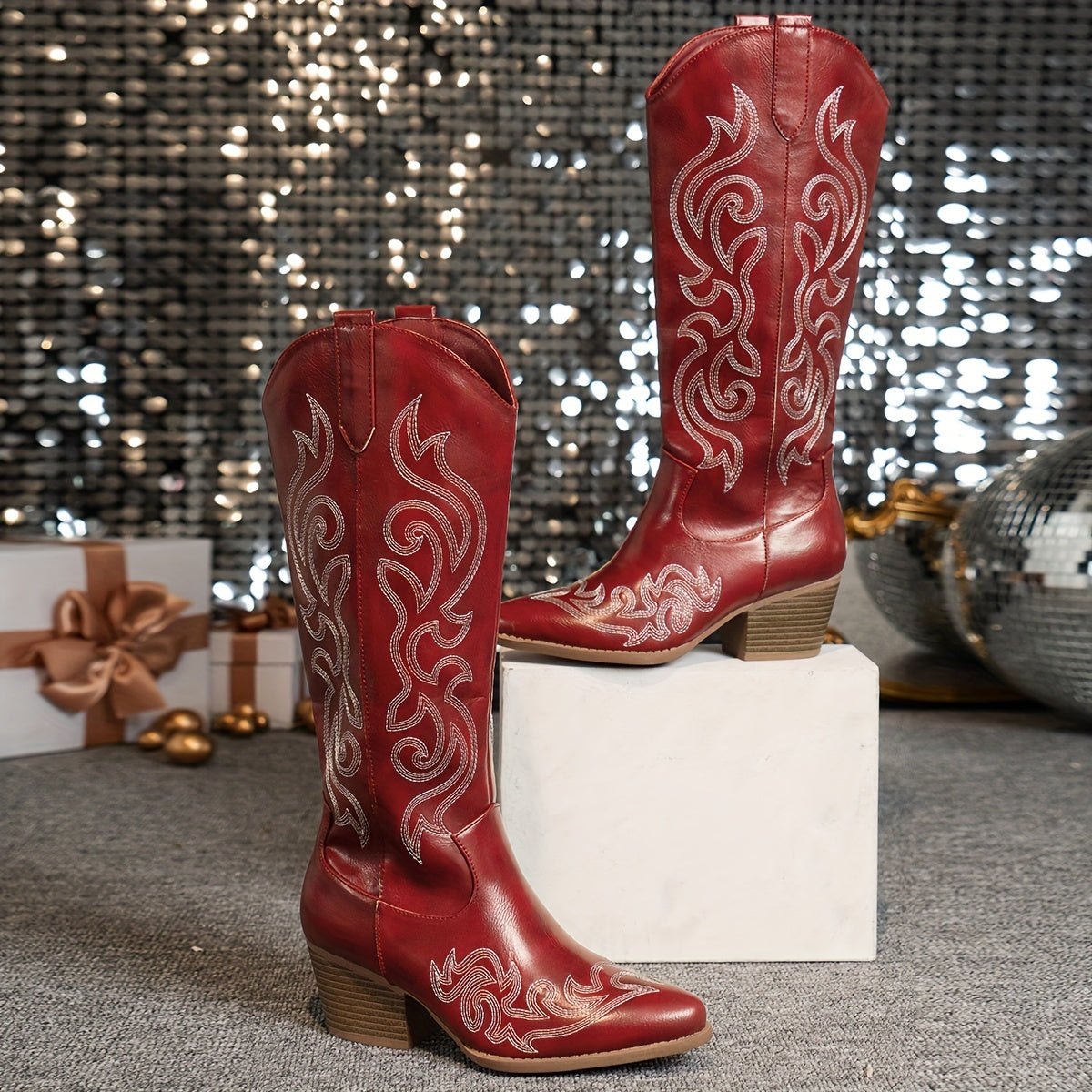 Women's Wide-Fit Calf Cowboy Boots