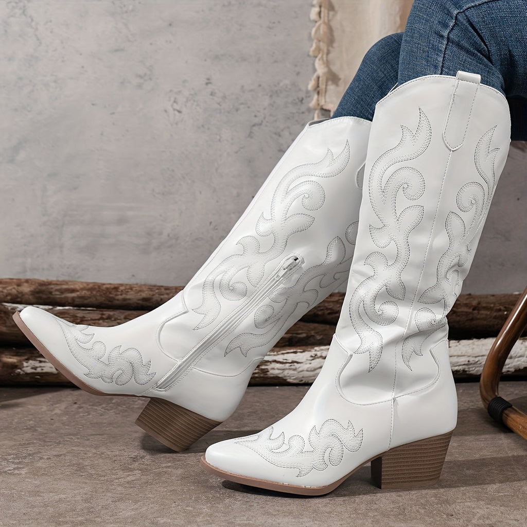Women's Wide-Fit Calf Cowboy Boots