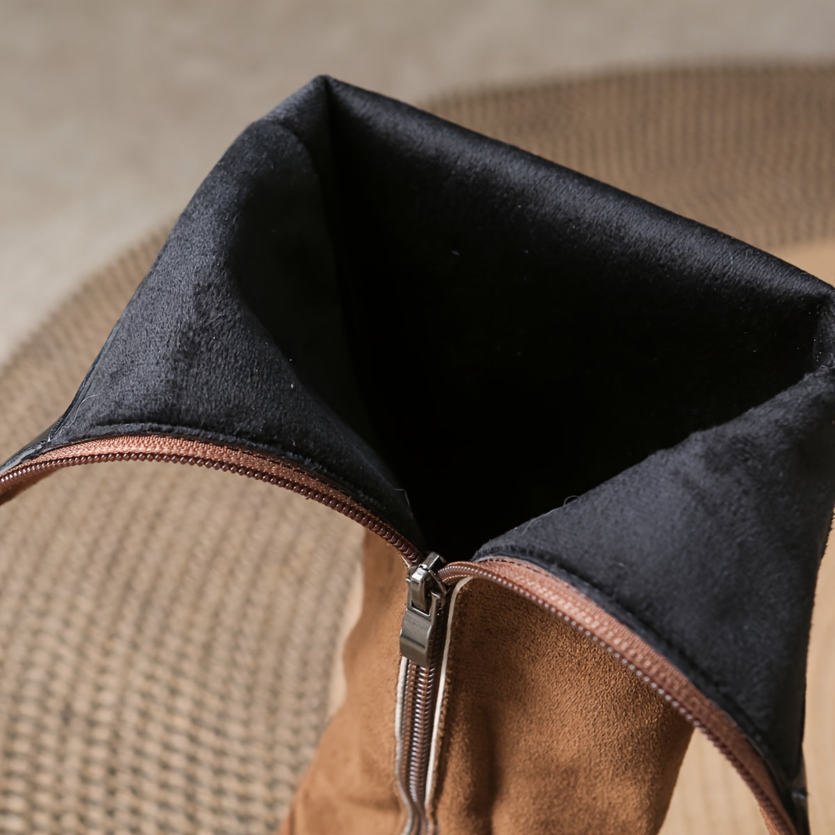 Women's Knee-High Boots with Gold-Tone Buttons