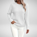 Women's Classic Cable Crew Neck Pullover