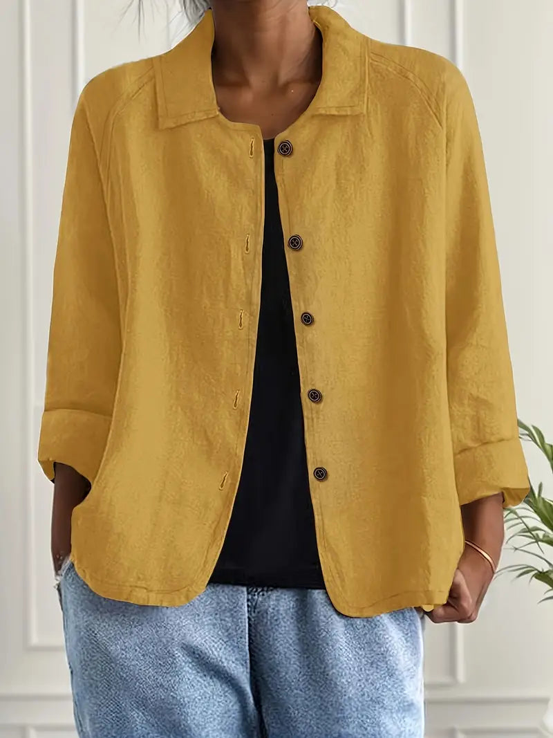 Women's Relaxed Lightweight Button-Through Jacket