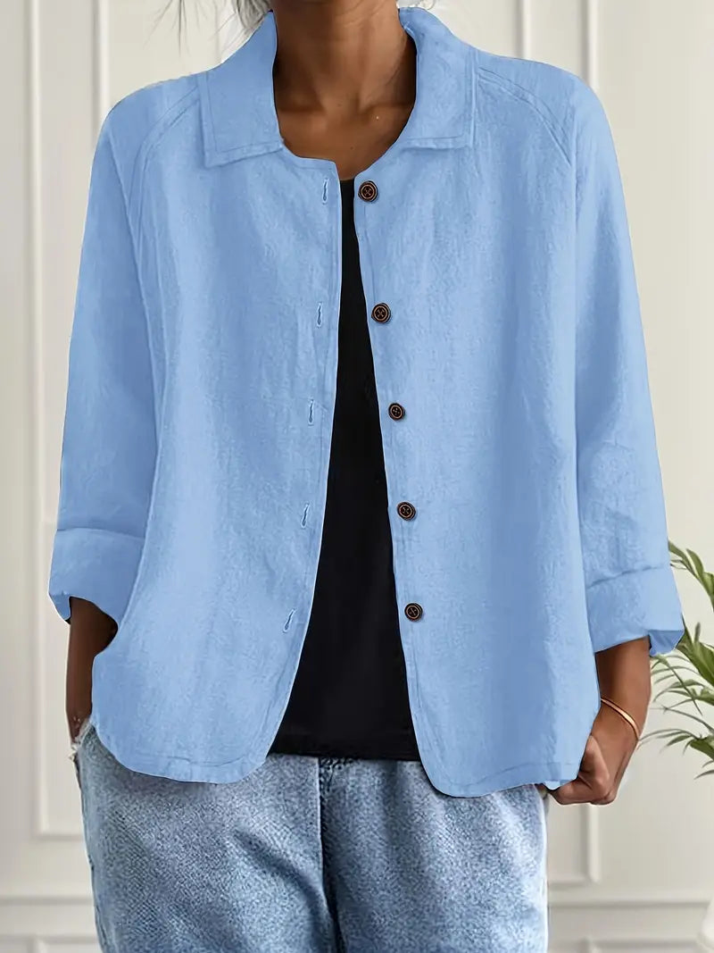 Women's Relaxed Lightweight Button-Through Jacket