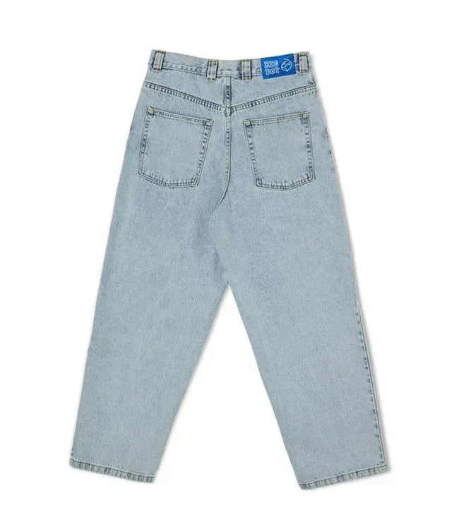 Men's Relaxed Wide-Leg Denim Trousers