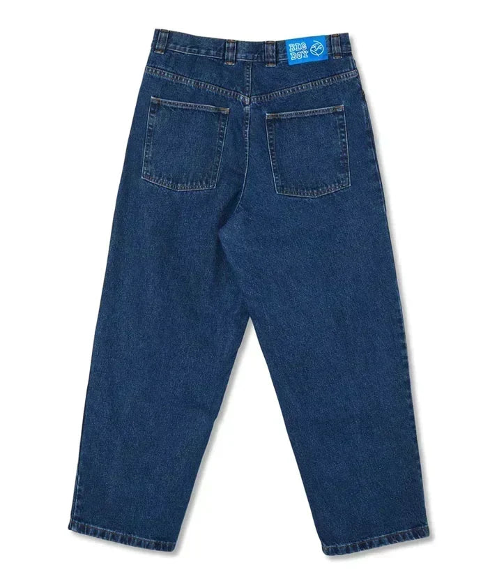 Men's Relaxed Wide-Leg Denim Trousers