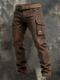 Men's Slim-Fit Streetwear Utility Cargo Trousers