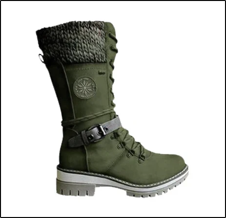 Women's Mid-Calf Lace-Up Snow Boots