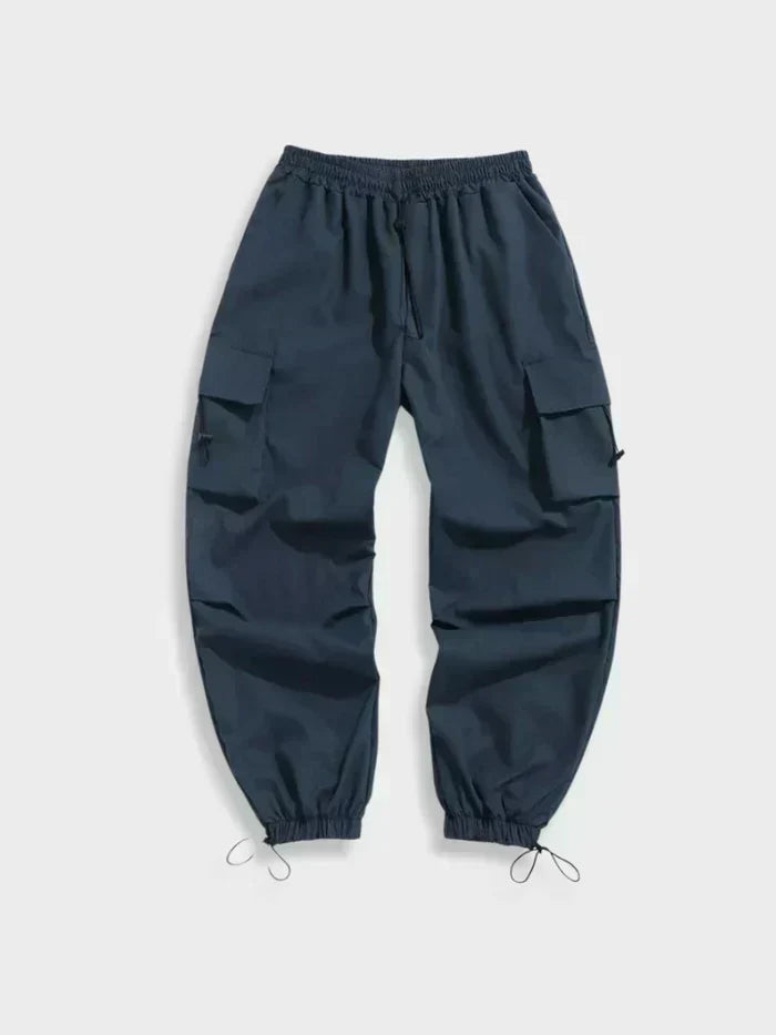 Men's Baggy Streetwear Wide-Leg Cargo Trousers