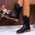 Women's Chunky Lace-Up Combat Boots