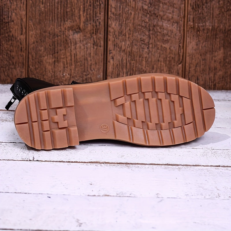 Women's Chunky Lace-Up Combat Boots