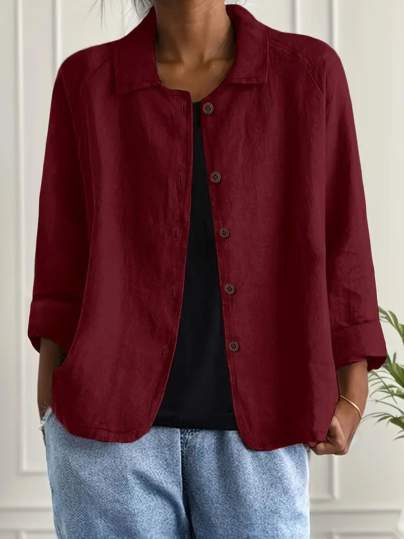 Women's Relaxed Lightweight Button-Through Jacket