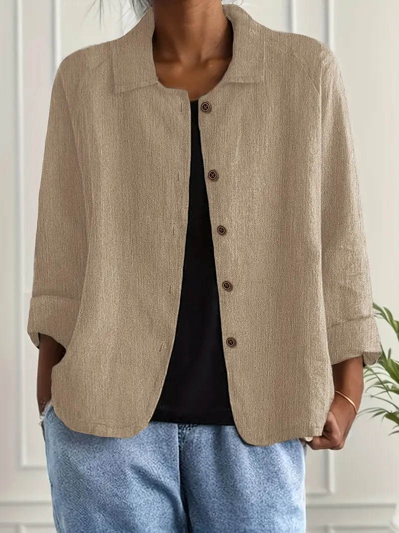 Women's Relaxed Lightweight Button-Through Jacket
