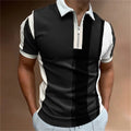 Men's Tailored Fit Striped Piqué Polo