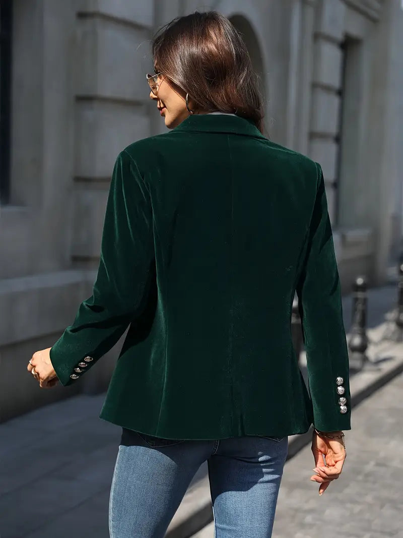 Women's Soft-Sheen Velvet Evening Blazer