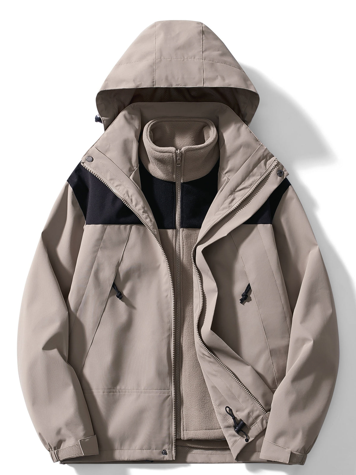 Men's Hooded 3-in-1 Outdoor Jacket