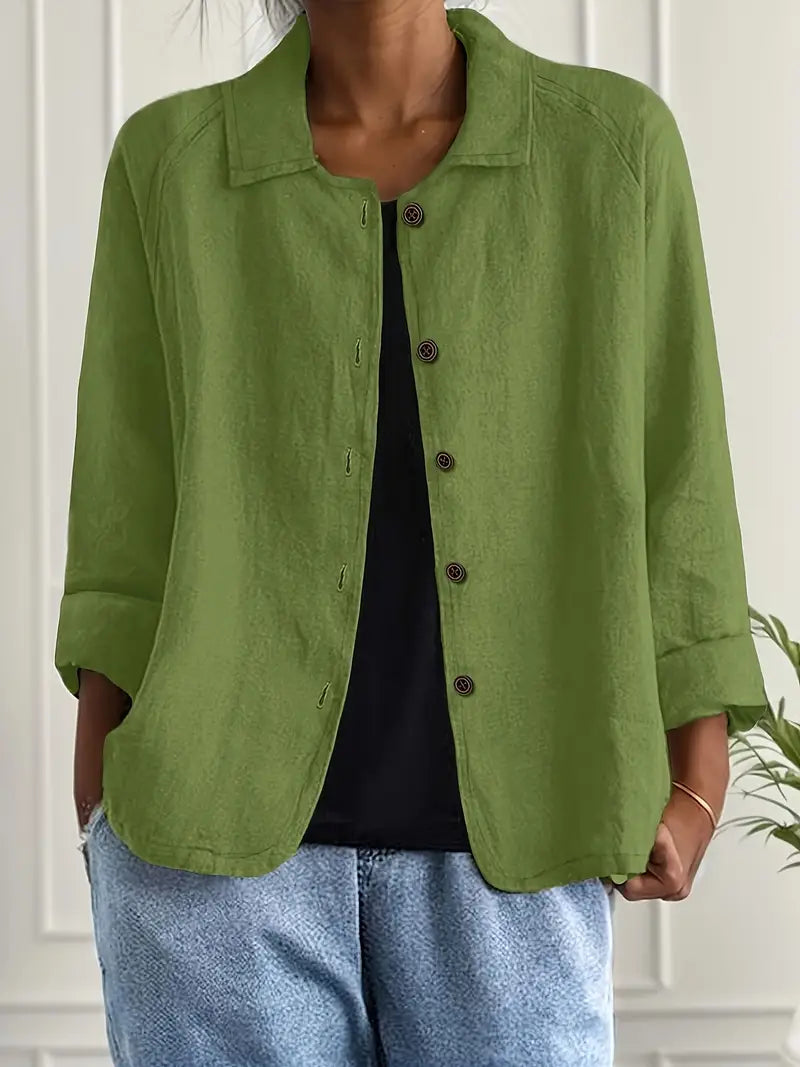 Women's Relaxed Lightweight Button-Through Jacket