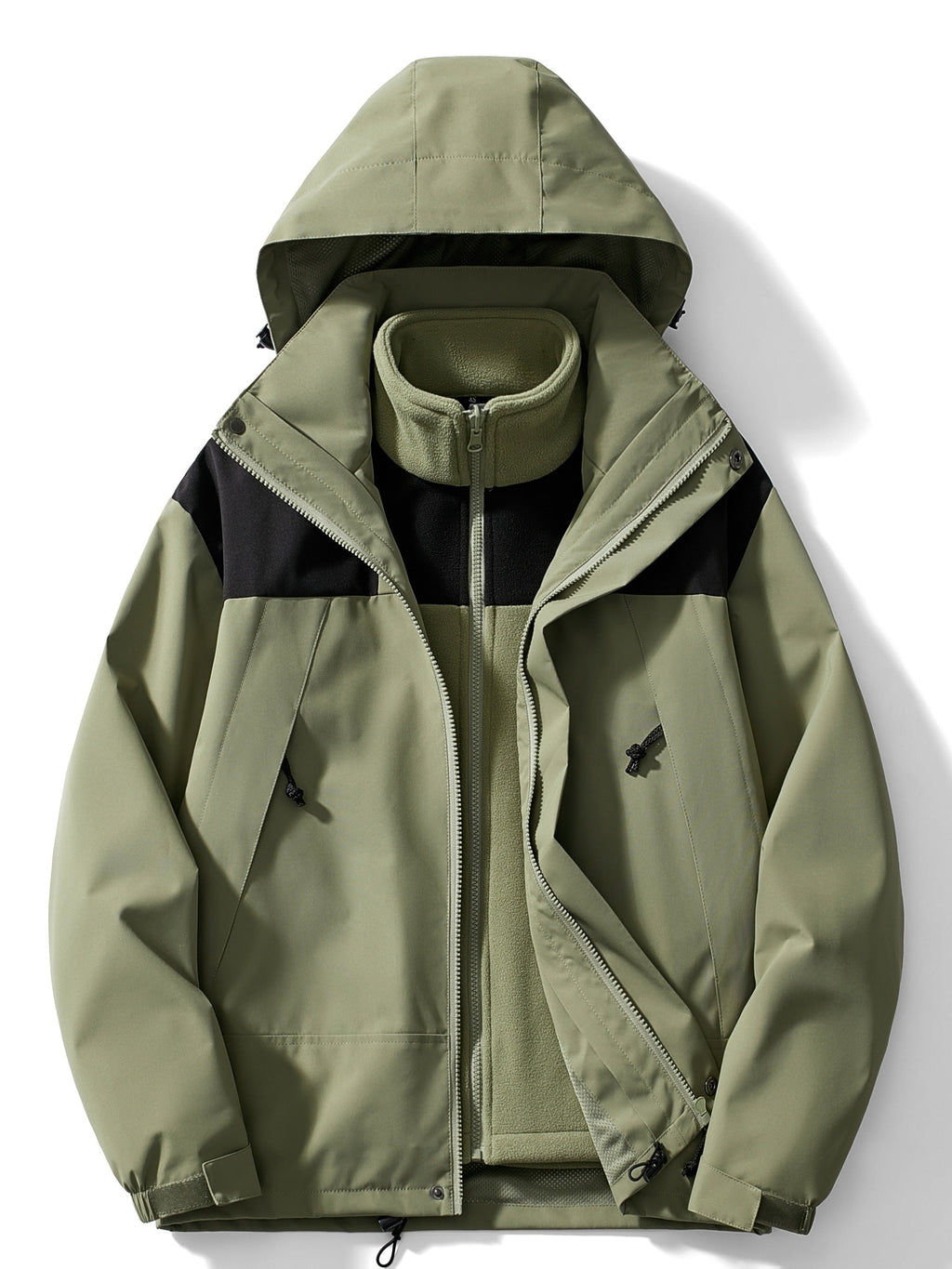 Men's Hooded 3-in-1 Outdoor Jacket
