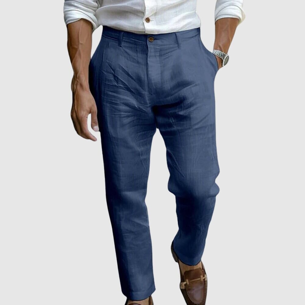 Men's Relaxed Tailored Lightweight Holiday Trousers